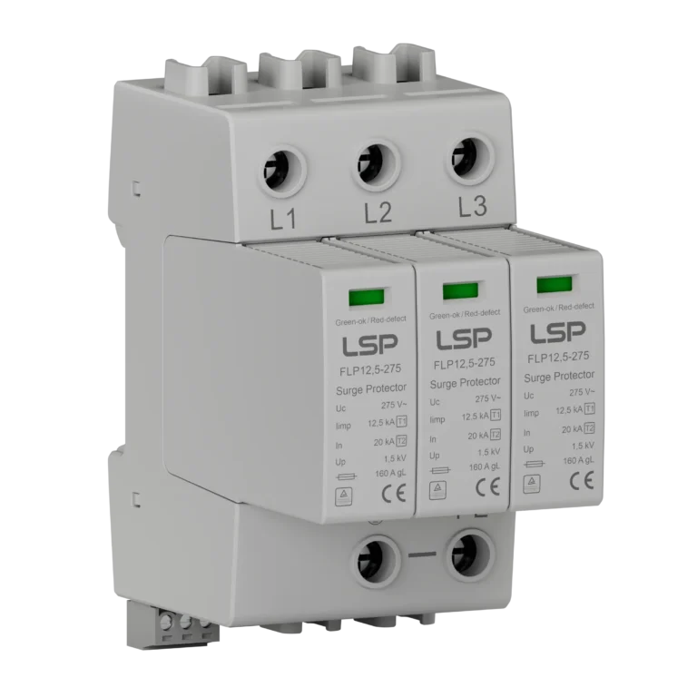 પ્રકાર 1+2 AC સર્જ પ્રોટેક્ટિવ ડિવાઇસ SPD FLP12,5-275-3S