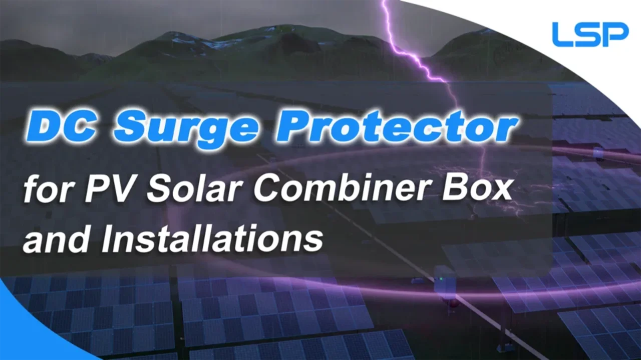 1000V DC Surge Protector SPD for PV Solar Combiner Box and Installations