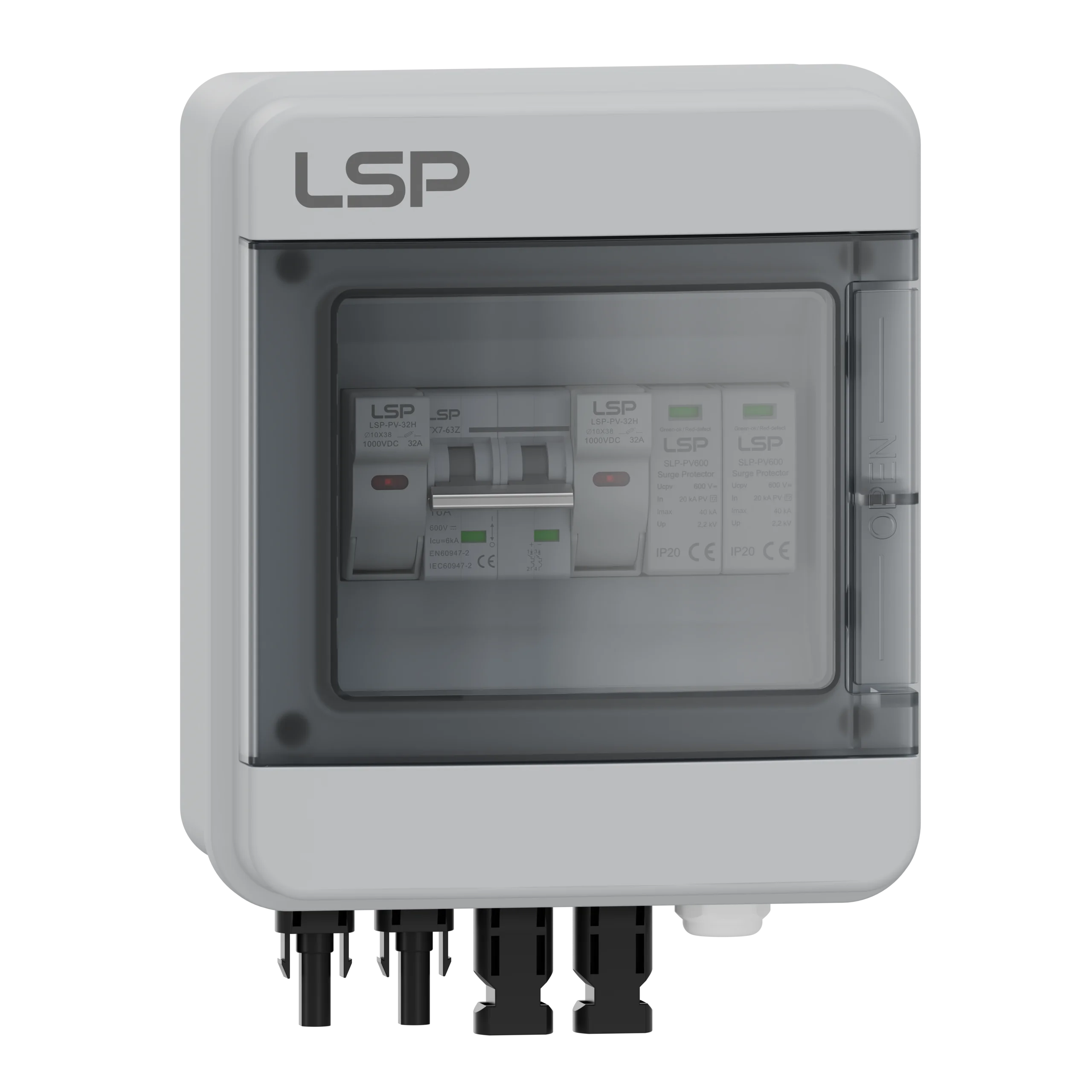 600V DC PV Solar Combiner Box - 1 String Input 1 String Output SLP-1-1-600V img1