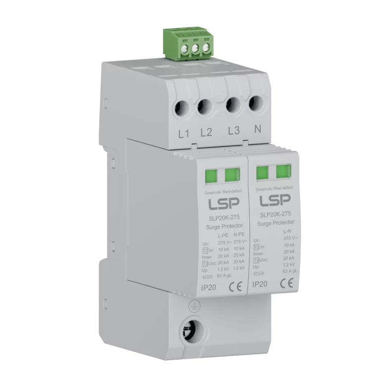 Dispozitiv compact de protecție &icirc;mpotriva supratensiunii de tip 2+3 CA SPD SLP20K-275-3S+1