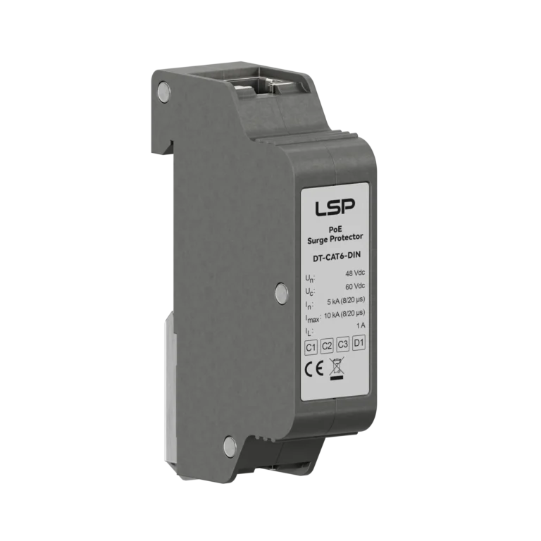 Power over Ethernet PoE Surge Protector SPD DT-CAT6-DIN