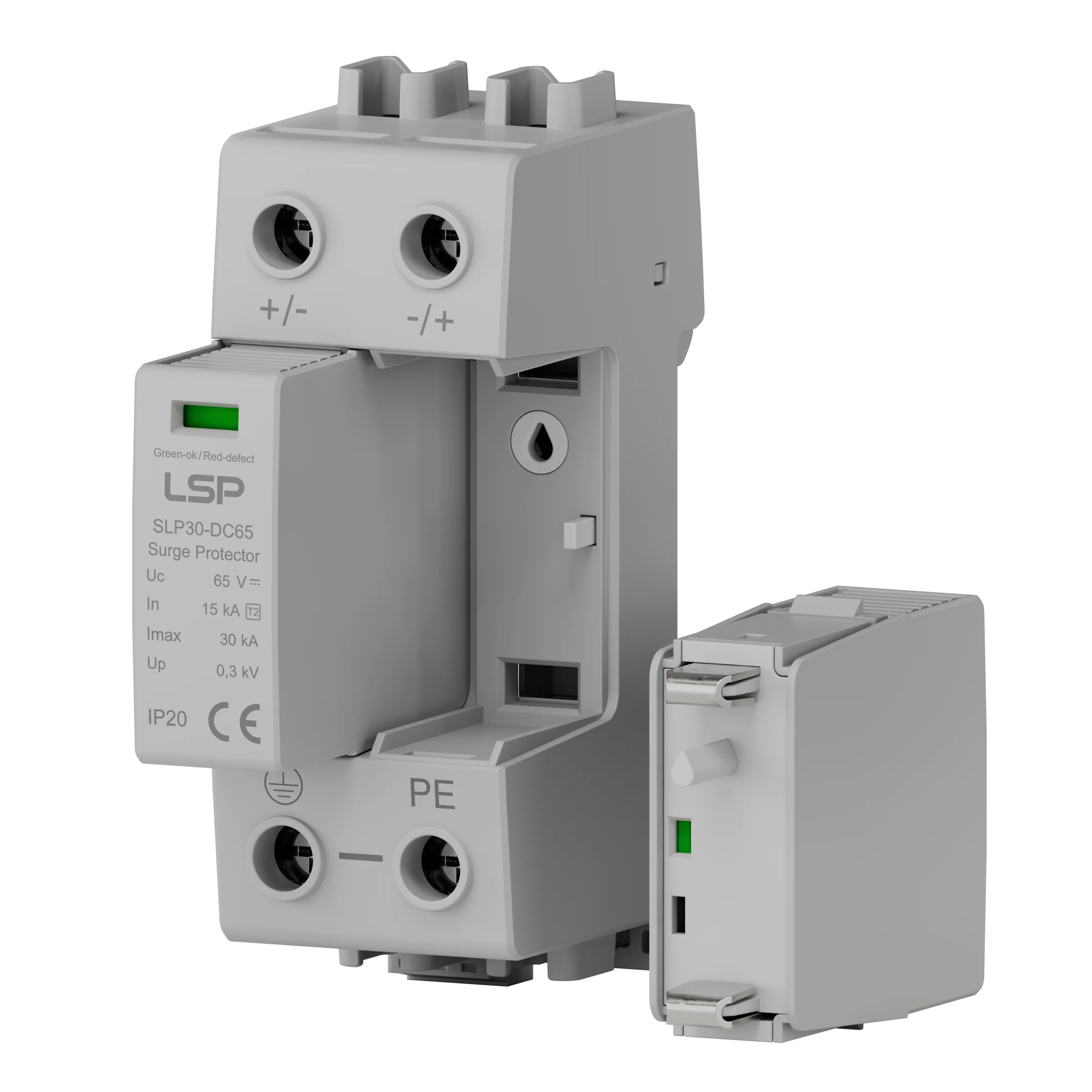 Type 2 48V 65V DC Surge Protective Device SPD SLP30-DC65-2S