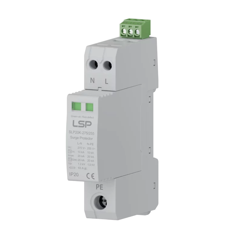 Type 2+3 AC Slim Compact Surge Protective Device SPD SLP20K-275-1S+1 img1