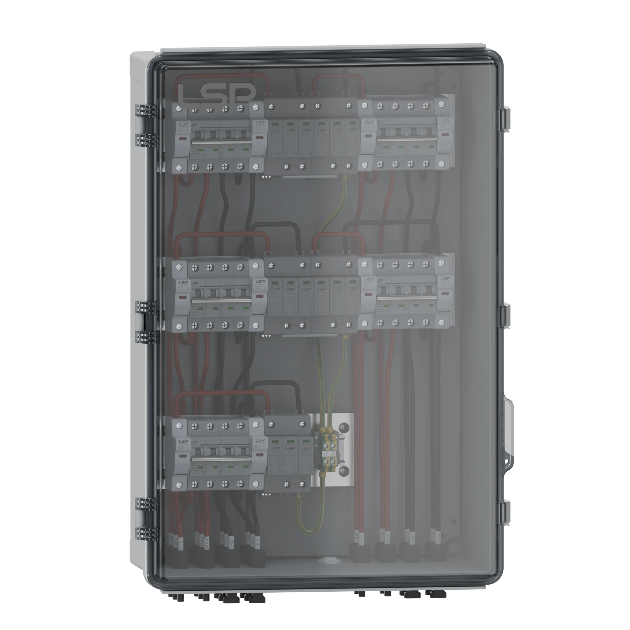 1000V DC PV Solar Combiner Box - 5 String Input 5 String Output SLP-5-5-1000V