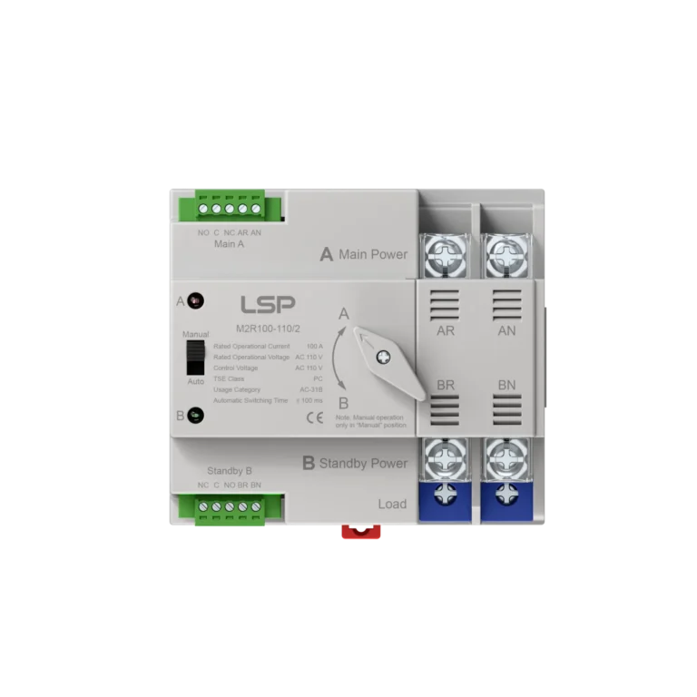 2 pole 100 Amp Single Phase Automatic Transfer Switch ATS M2R100-110-2 img2