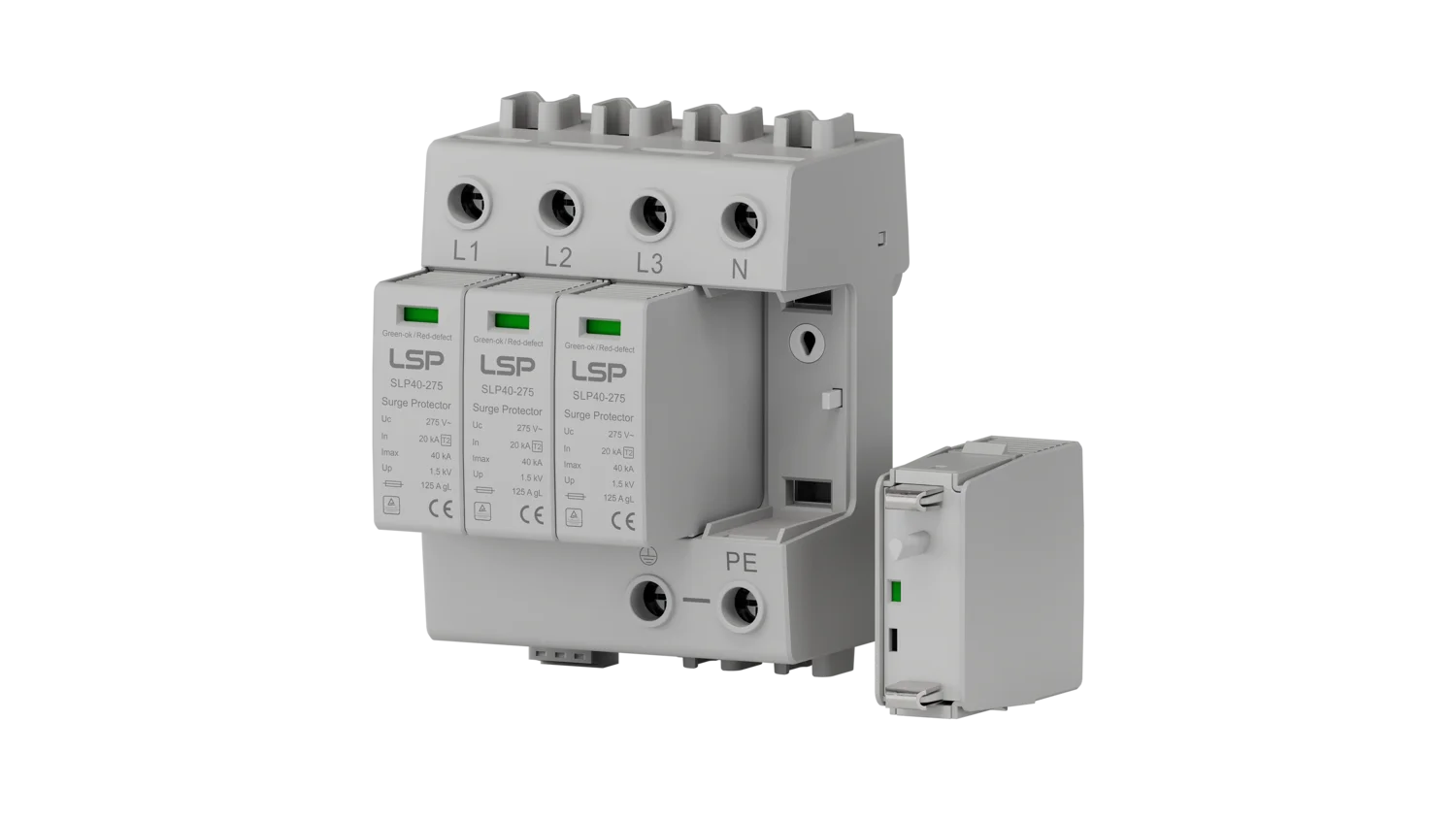 Type 2 overspenningsvern SPD SLP40-275-3S+1