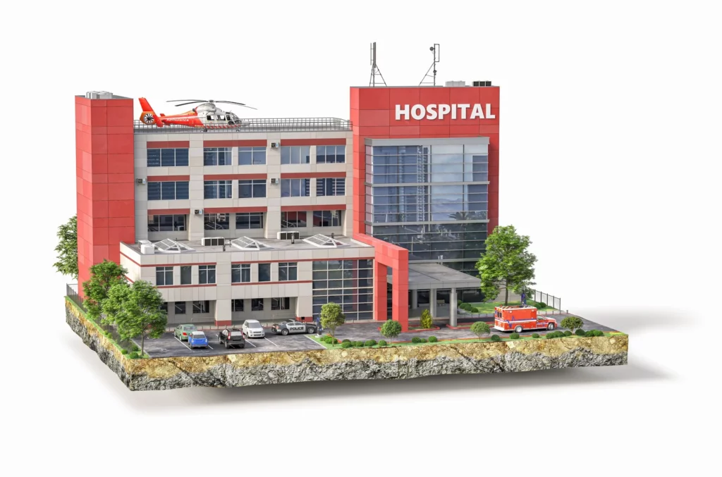 Lightning and surge protective device for hospitals