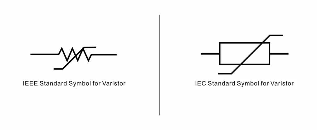 Metal Oxide Varistor MOV symbol