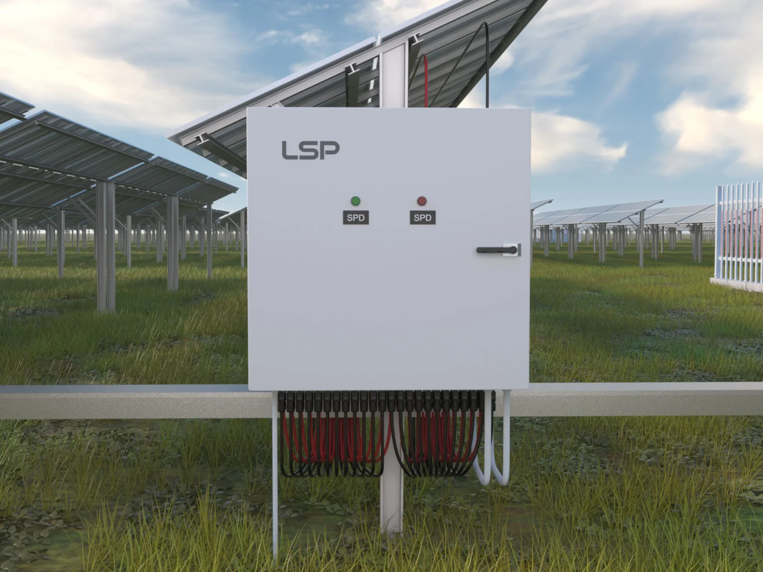 Petak Penggabung Solar PV DC Logam