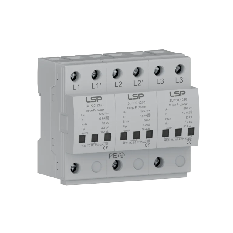 Dispositivo di protezione contro le sovratensioni per turbine eoliche di tipo 2 SPD SLP30-1260-3S