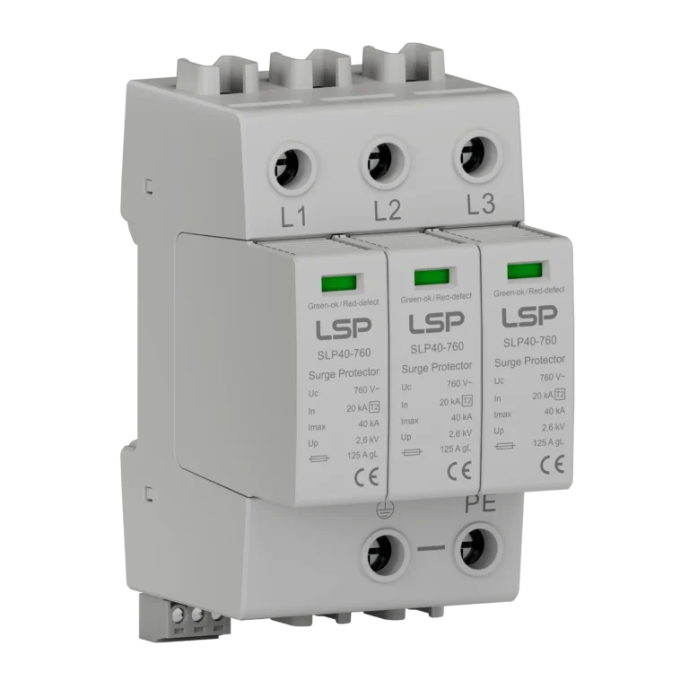 Dispositivo di protezione contro le sovratensioni per turbine eoliche di tipo 2 SPD SLP40-760-3S