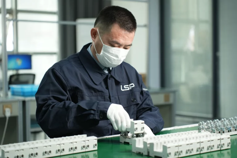 1000V DC overspenningsvern Produktiv prosess Dekk basen med toppdekselet