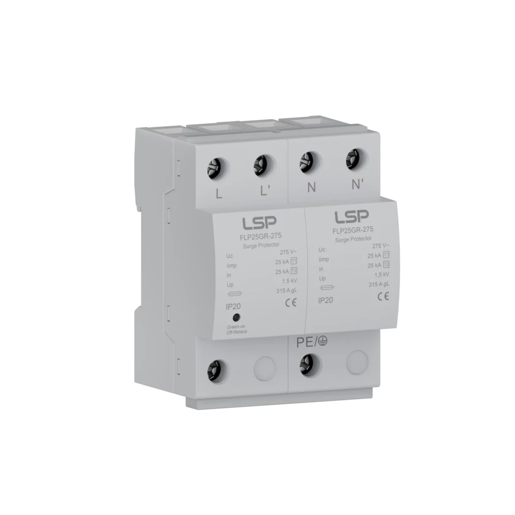 Spark Gap Type 1 Surge Protection Device SPD FLP25GR-275-2S
