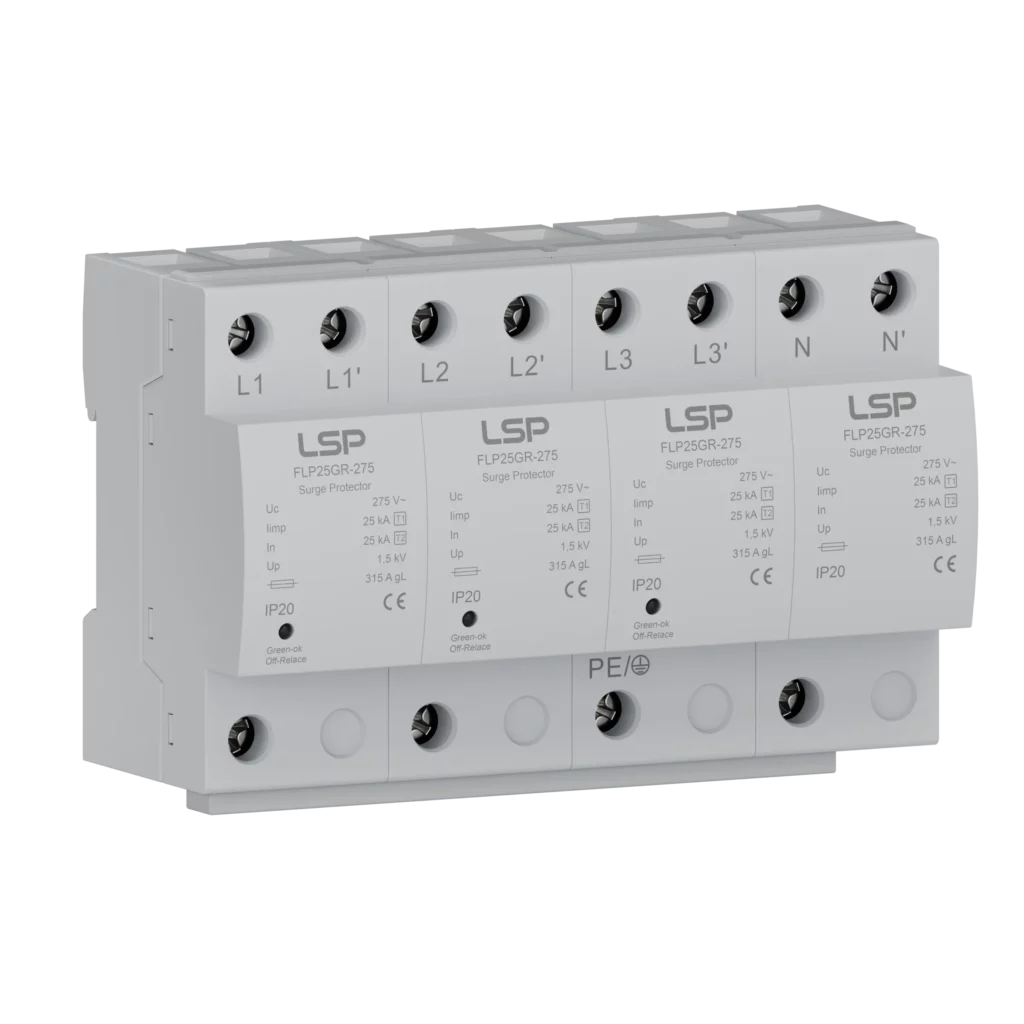 Spark Gap Type 1 Surge Protection Device SPD FLP25GR-275-4S