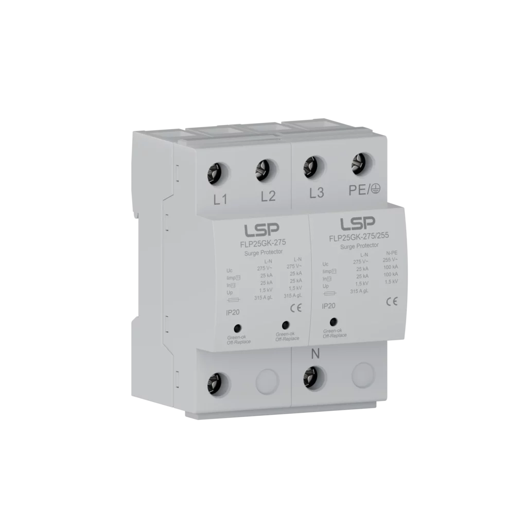 Spark Gap Type 1 Surge Protection Device SPD FLP25GK-275-3S+1