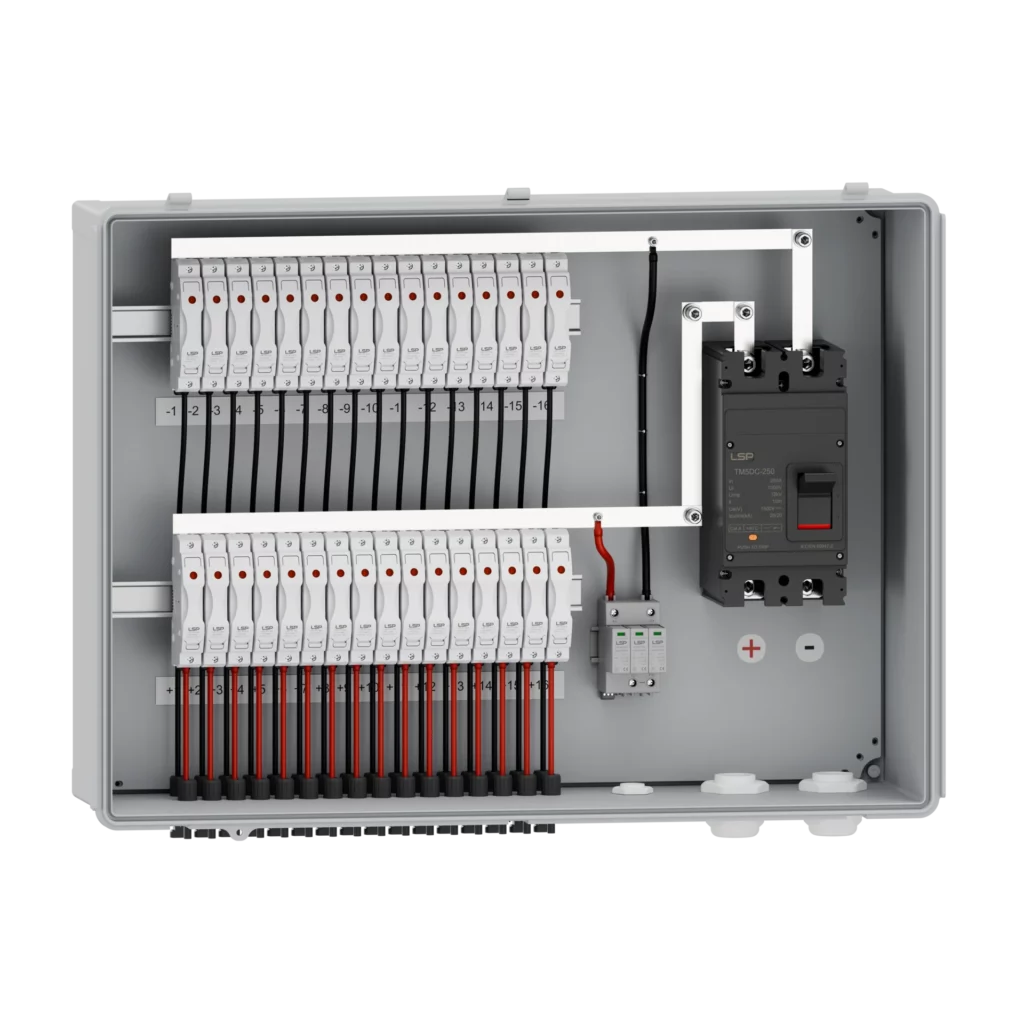 1500V DC Solar PV Combiner Box with Surge Protective Device