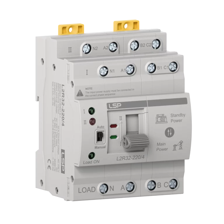 4 pole 32 Amp 3 Phase Automatic Transfer Switch ATS L2R32-220-4