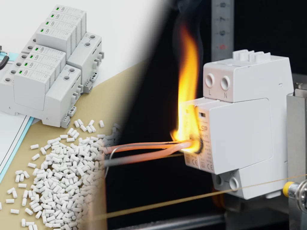 Surge Protector Device SPD Flame Retardant Plastic Casings Provide Superior Flame Resistance