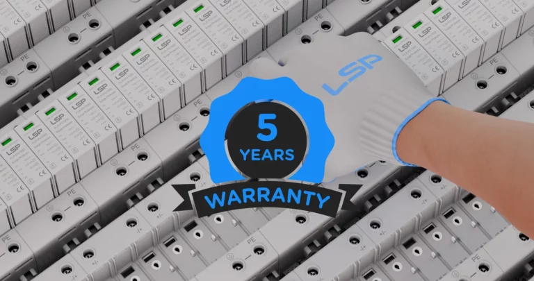 1000 V DC overspenningsvern SPD 5 &aring;rs bekymringsfri garanti