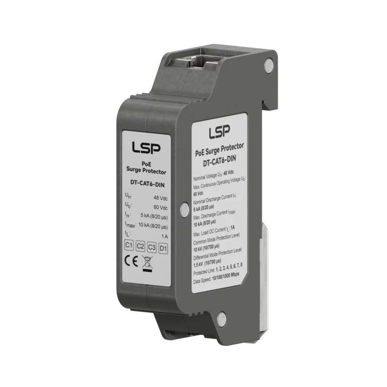 Power over Ethernet PoE t&uacute;lfesz&uuml;lts&eacute;g-v&eacute;dő SPD DT-CAT6-DIN img9