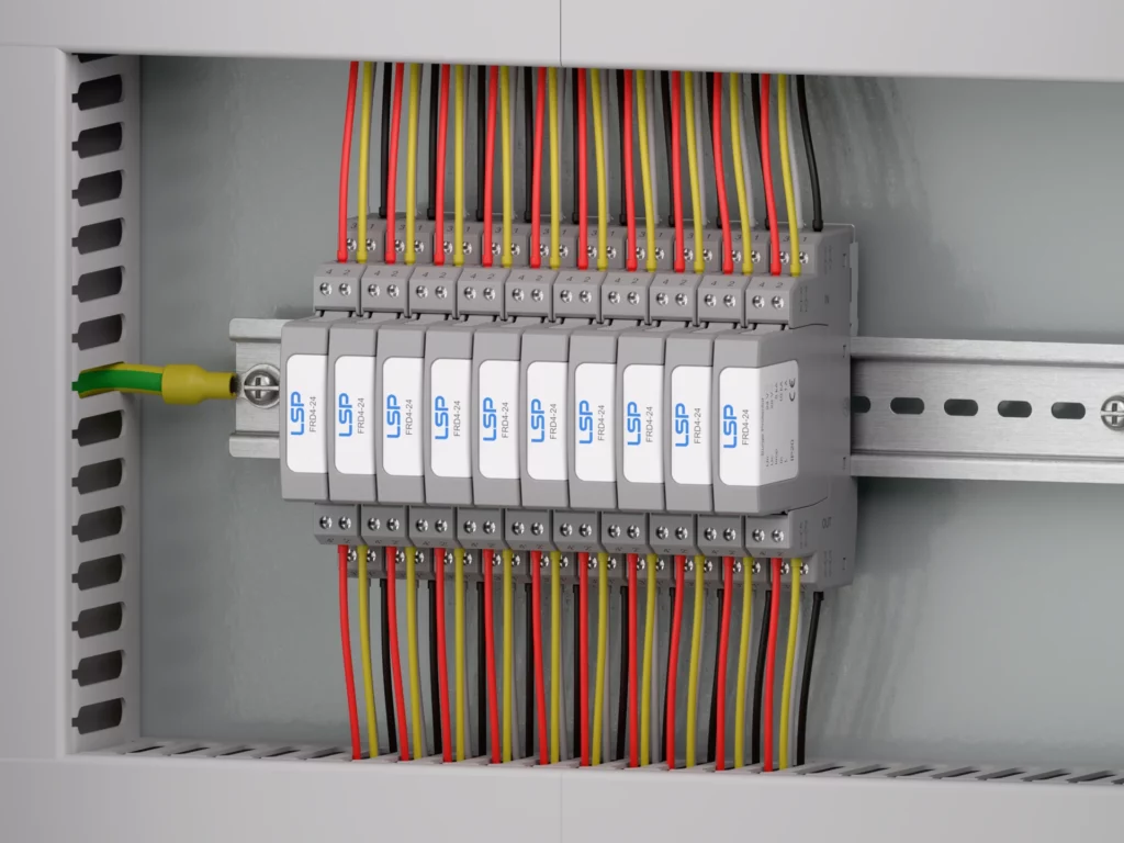 Пристрій захисту від перенапруг для телекомунікацій, ліній передачі даних, сигналів SPD Гнучкий двоконтурний захист