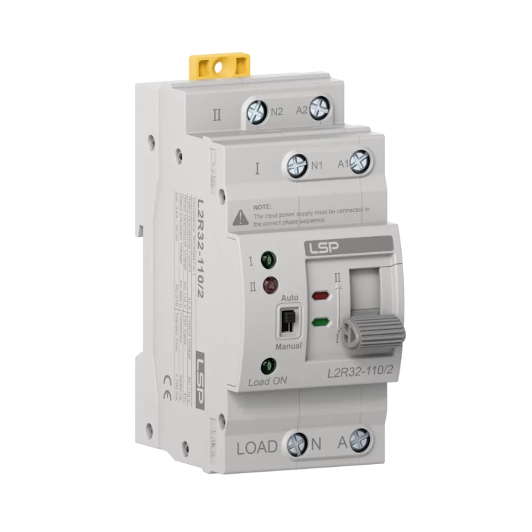 2 pole 32 Amp Single Phase Automatic Transfer Switch ATS L2R32-110-2