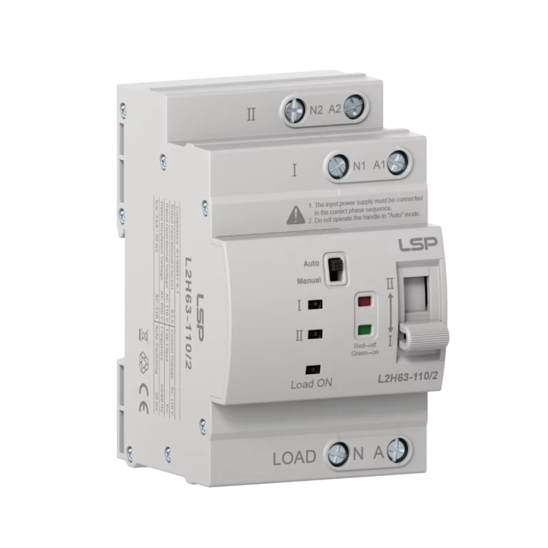2 pole 63 Amp Single Phase Automatic Transfer Switch ATS L2H63-110-2