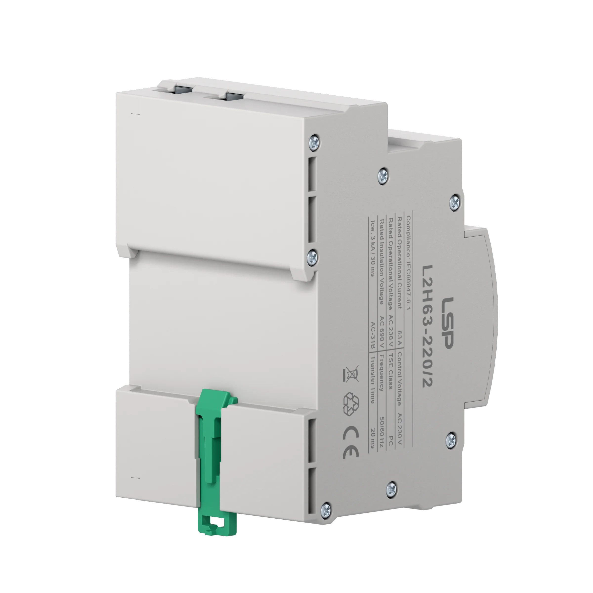 63 Amp Automatic Transfer Switch ATS L2H63-220/2 - LSP