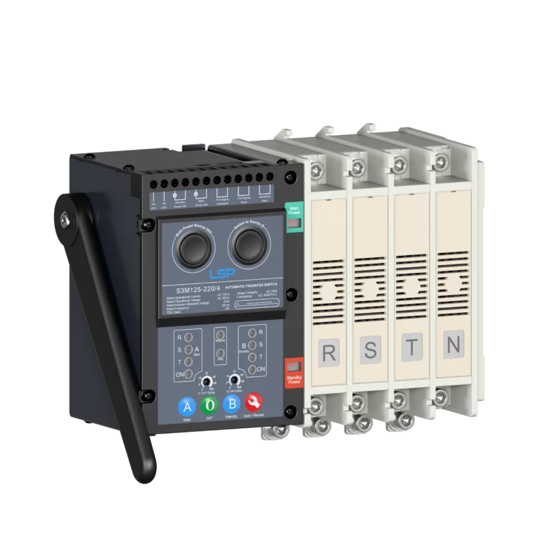 3 Phase 125 Amp Automatic Transfer Switch ATS S3M125-220-4