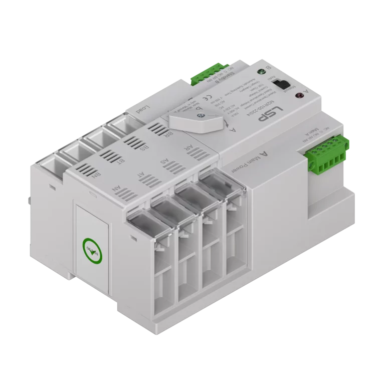 Bộ chuyển mạch tự động 4 cực, 100 A, 3 pha ATS M2R100-220-4 img1