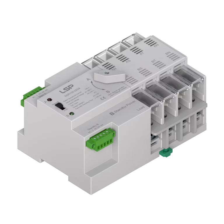 Bộ chuyển mạch tự động 4 cực, 100 A, 3 pha ATS M2R100-220-4 img2