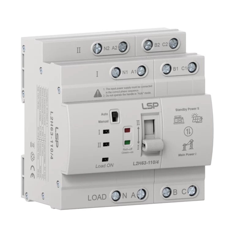 4 pole 63 Amp 3 Phase Automatic Transfer Switch ATS L2H63-110-4