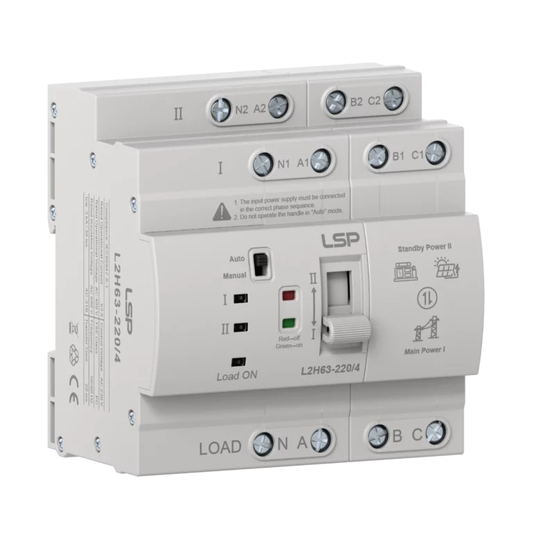 4 pole 63 Amp 3 Phase Automatic Transfer Switch ATS L2H63-220-4