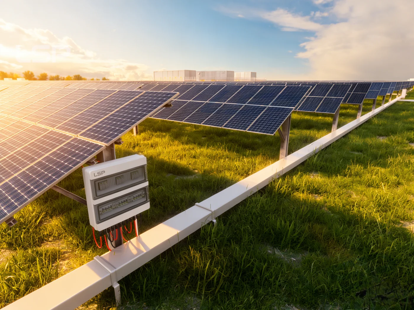 The DC Side of a Solar Farm Solar Arrays, Combiner Boxes, and Cabling