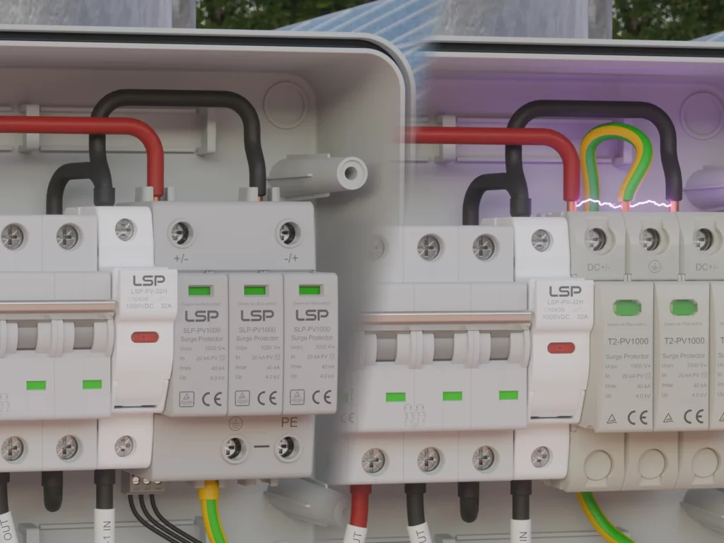 Pelindung Lonjakan SPD Jenis 2 Arc-Safe Reka Bentuk Struktur