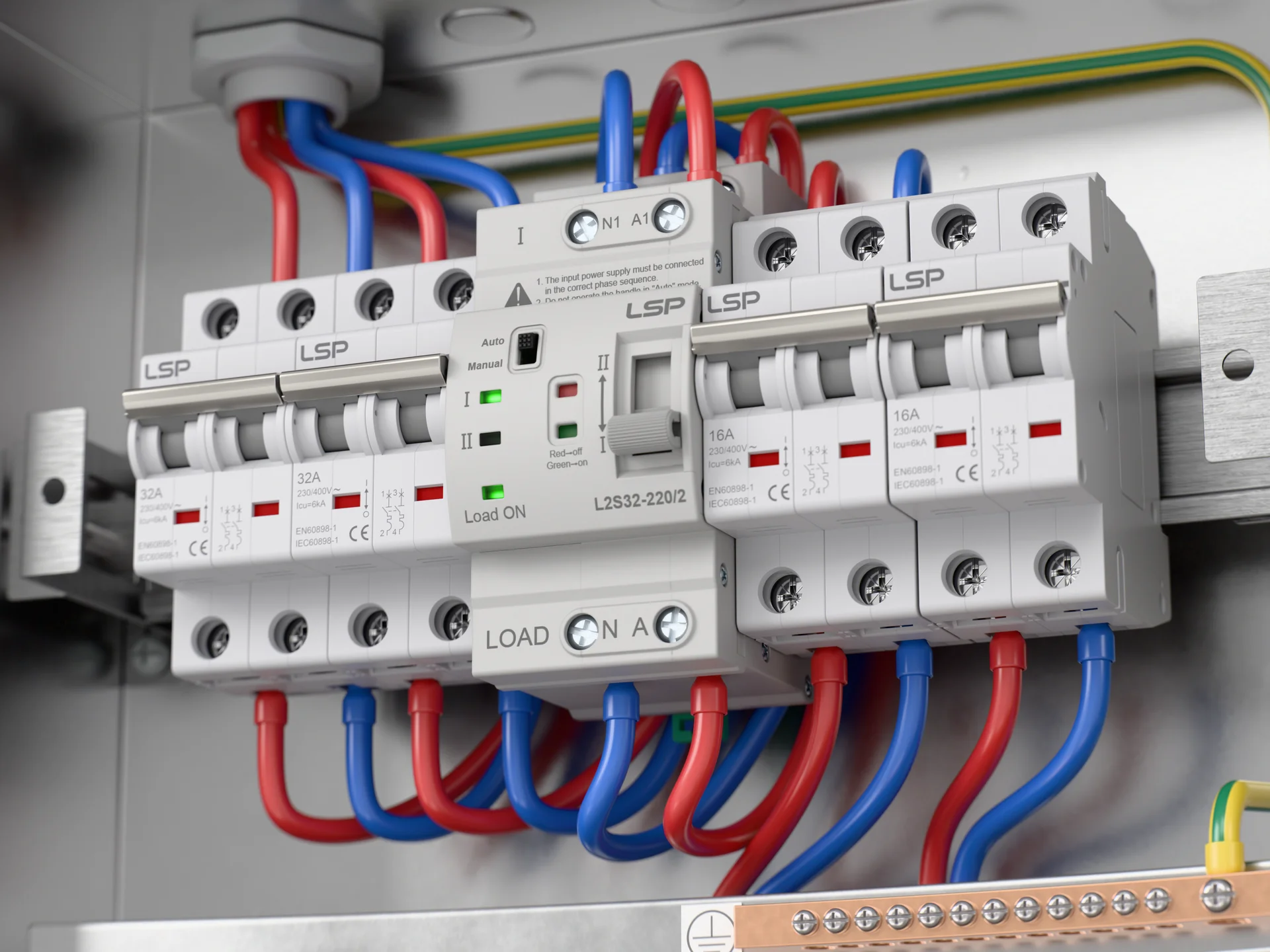 Automatischer Transferschalter ATS f&uuml;r netzunabh&auml;ngige Solarsysteme