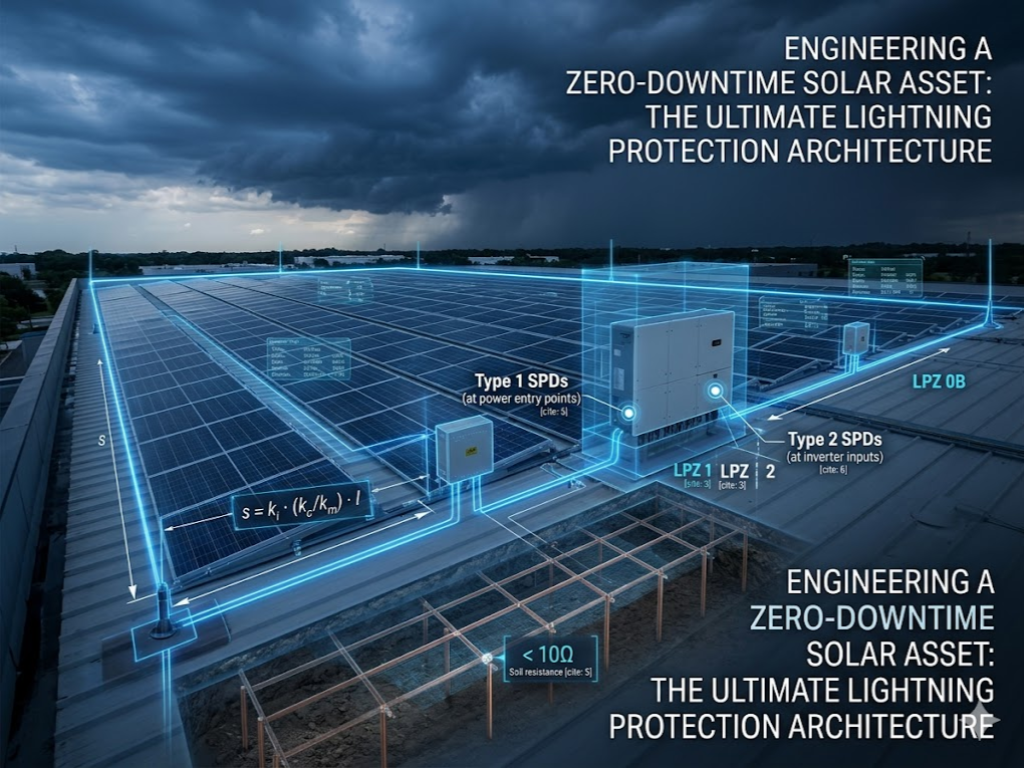 solar panel lightning protection