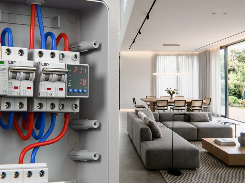 Adjustable Voltage and Current Protector LVP63-N1-1P+N Application diagram
