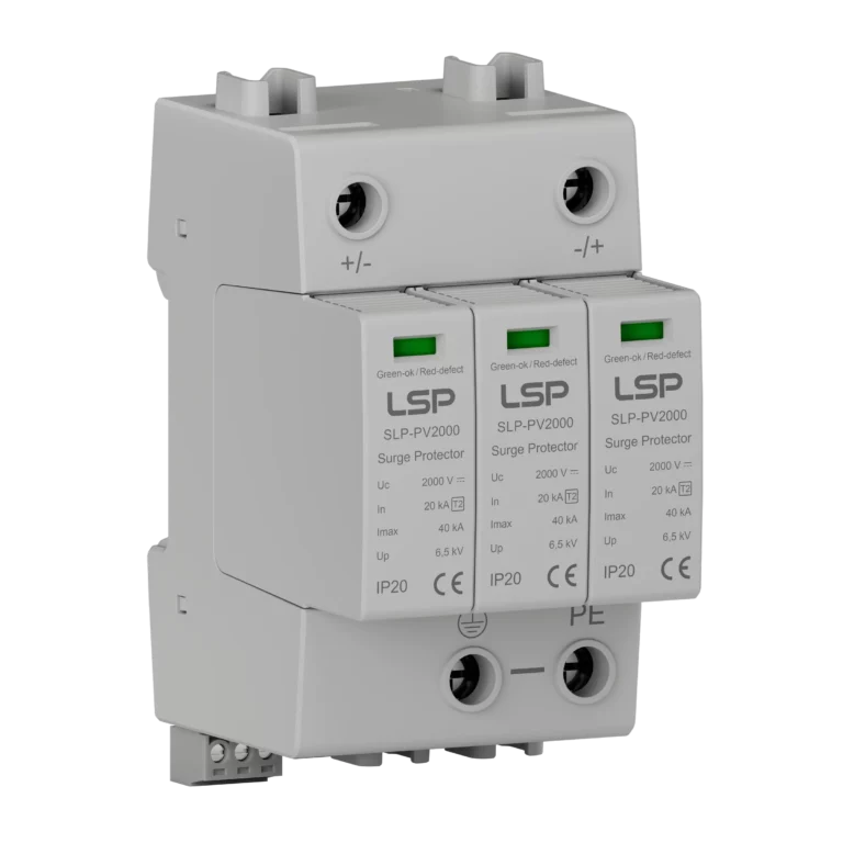 Tip 2 G&uuml;neş Enerjili DC PV Aşırı Gerilim Koruma Cihazı SPD SLP-PV2000