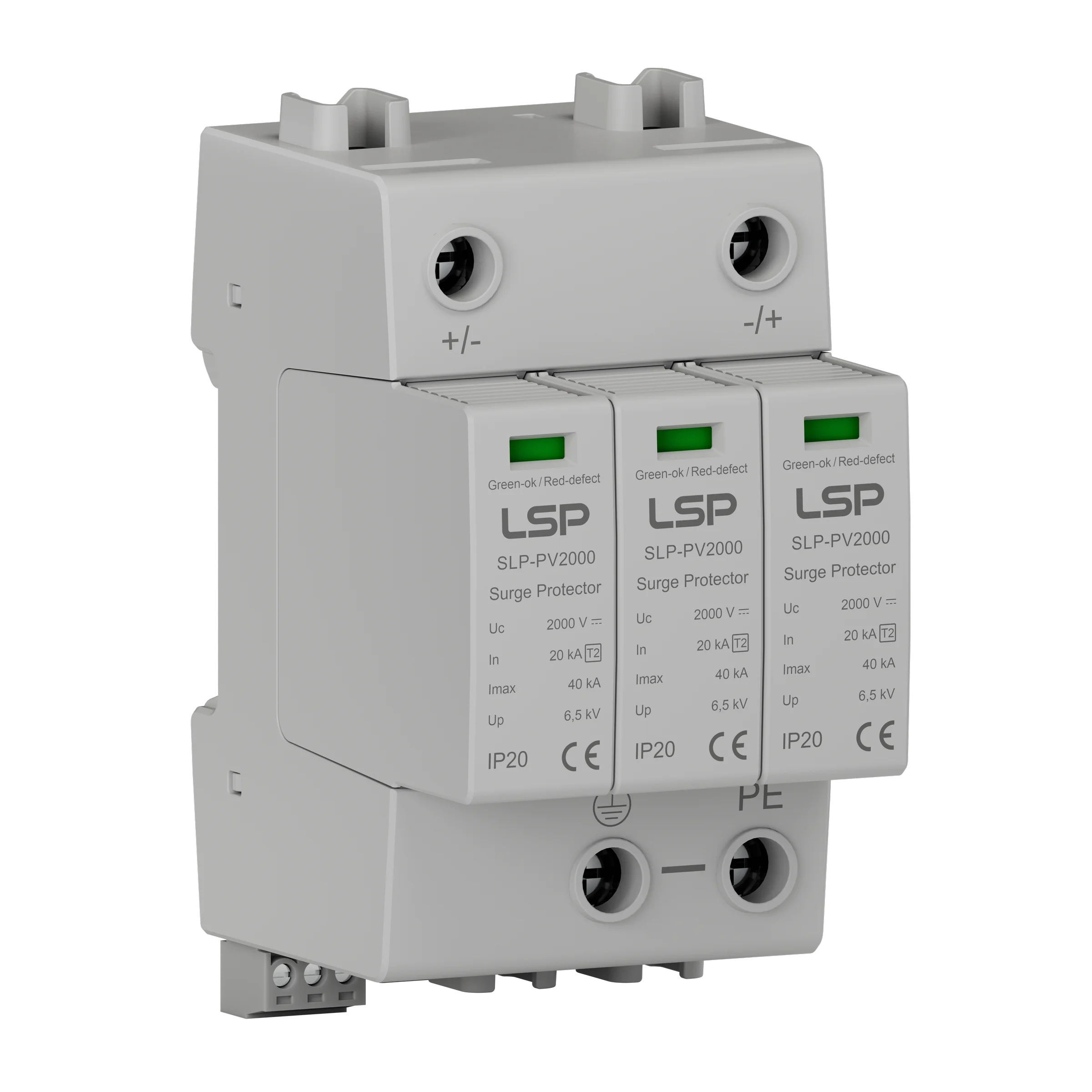 Type 2 Solar DC PV Surge Protective Device SPD SLP-PV2000