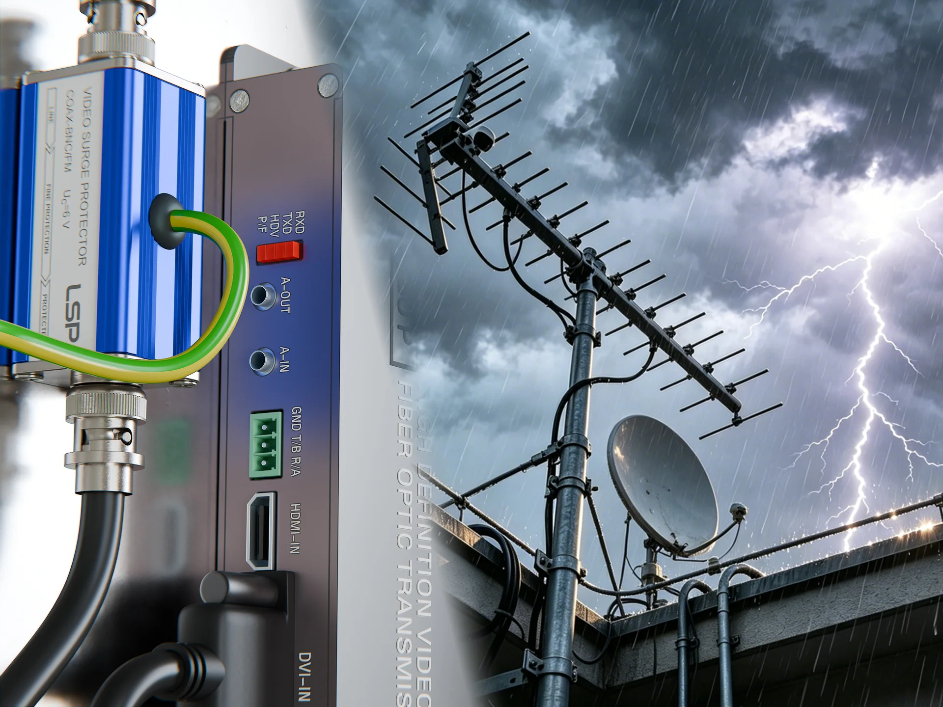 Une protection contre les surtensions sur le c&acirc;ble coaxial est-elle n&eacute;cessaire ?