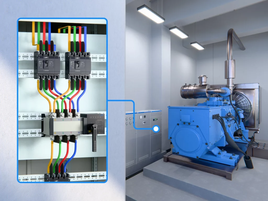 Automatic Transfer Switch ATS dynamo Power distribution box