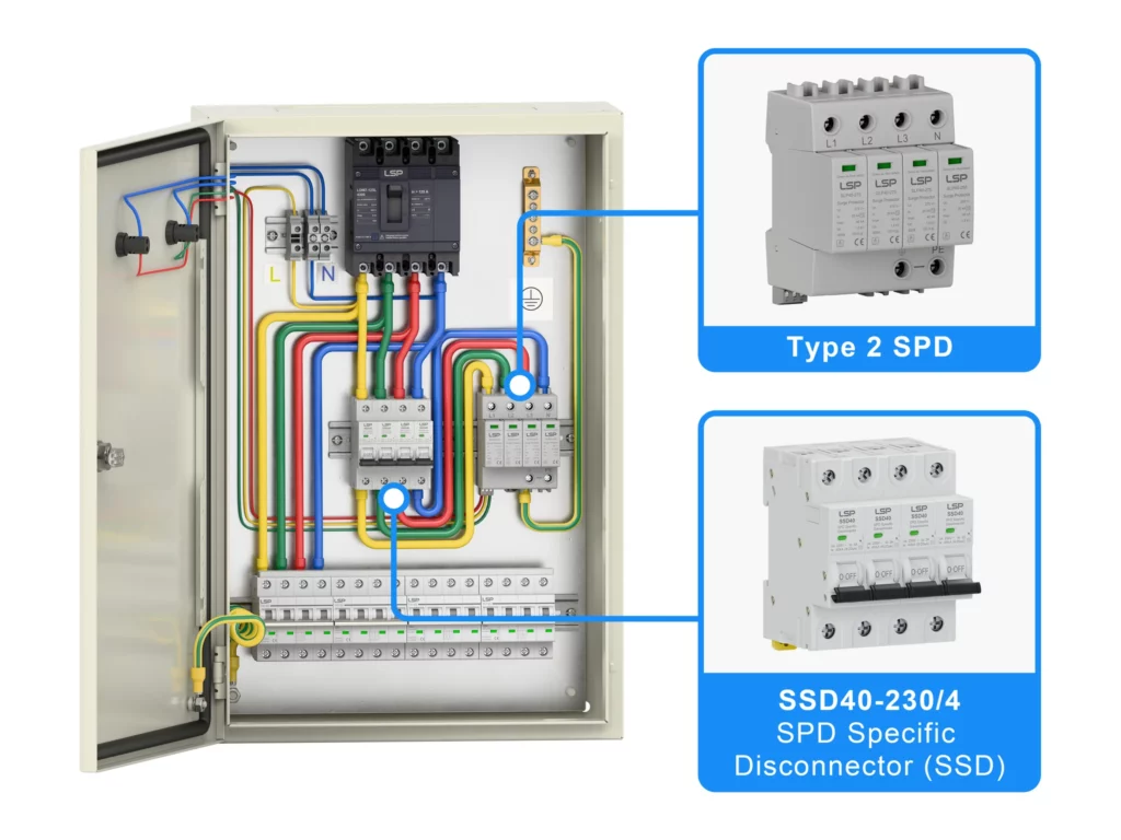 How Is a Surge Protected Breaker Connected to an SPD