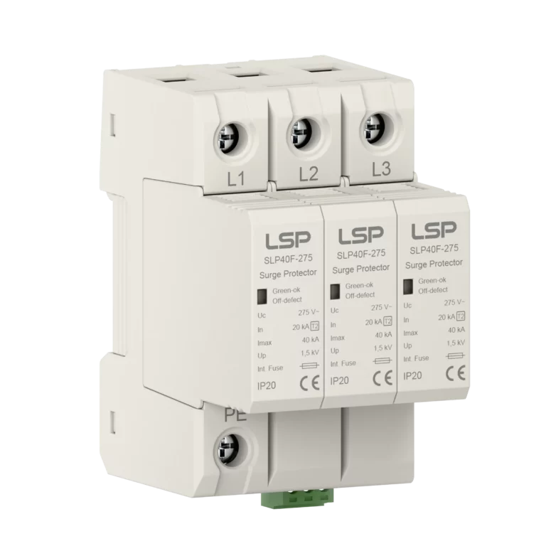 Type 2 Surge Protection Device SPD With Integrated Fuse SLP40F-275-3S