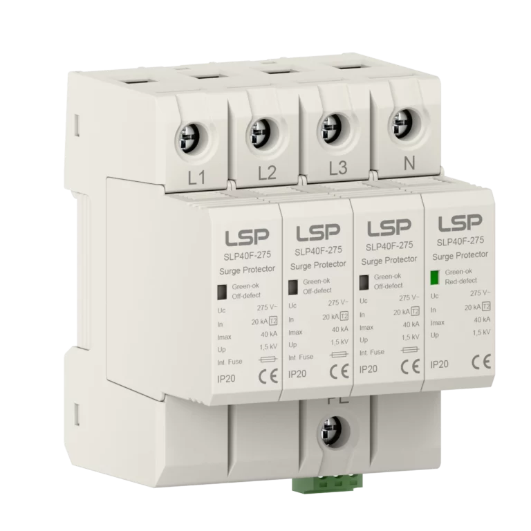 Type 2 Surge Protection Device SPD With Integrated Fuse SLP40F-275-4S