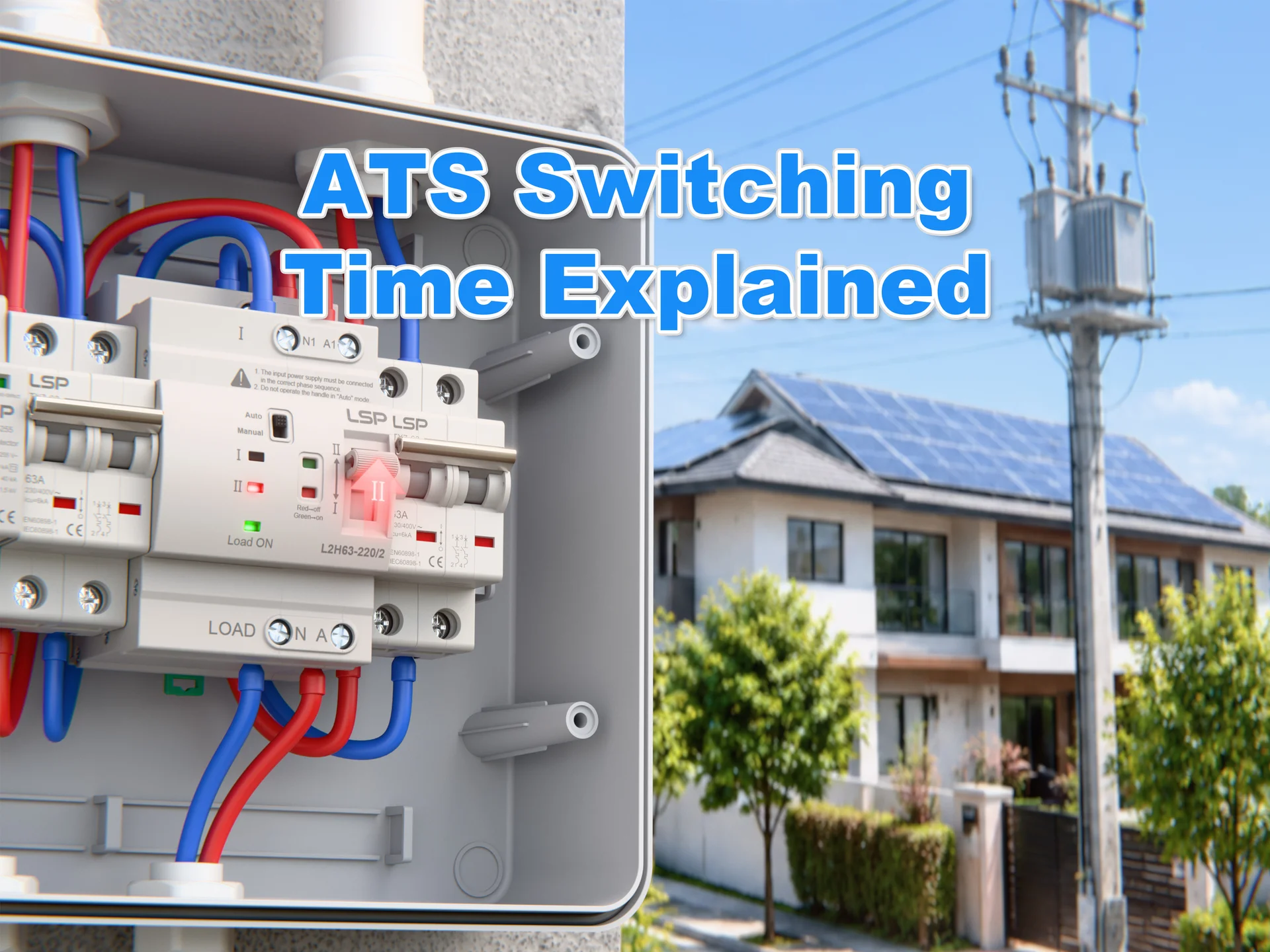 Giải th&iacute;ch về thời gian chuyển mạch của c&ocirc;ng tắc chuyển mạch tự động (ATS)